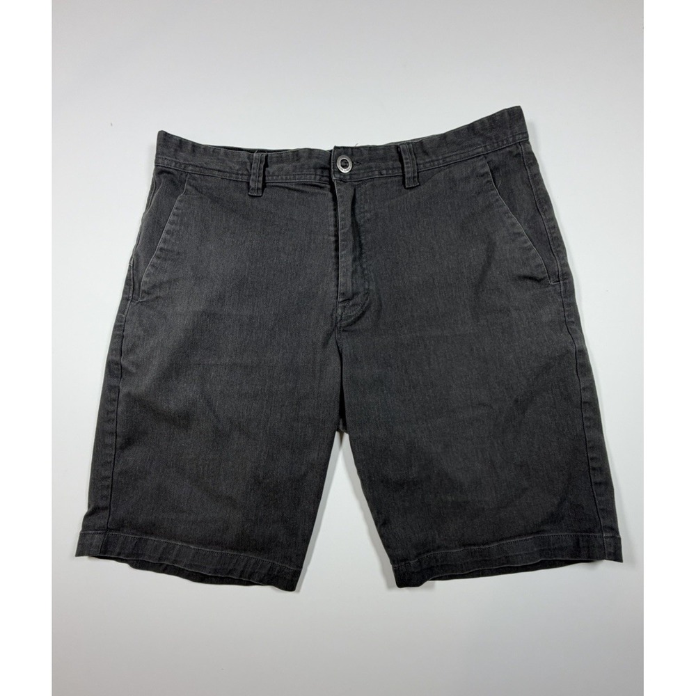 Volcom Frickin Modern Stretch Chino Shorts Mens Size 36 Gray A0911601
